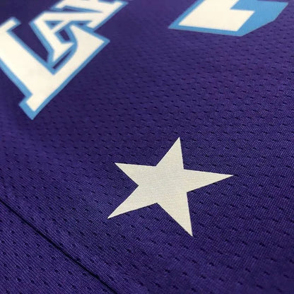 Camisa masculina Carmelo Anthony roxa – Edição City do 75º aniversário