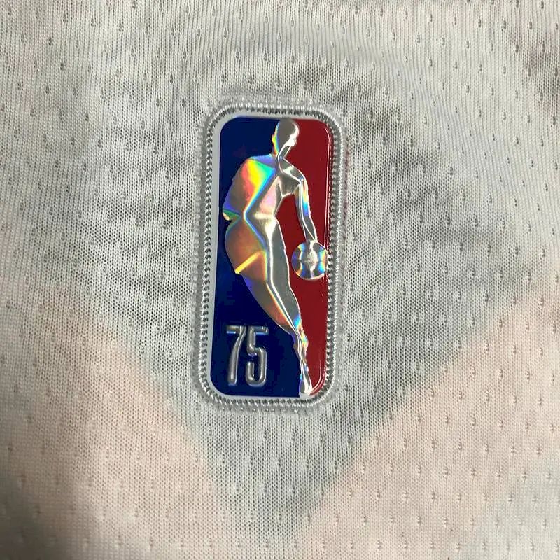 Camisa Jordan Poole Branca Masculina – Edição de 75º Aniversário