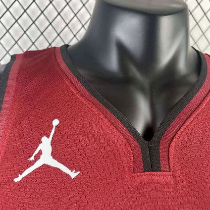 Camisa vermelha masculina Tyler Herro Team – Edição Statement