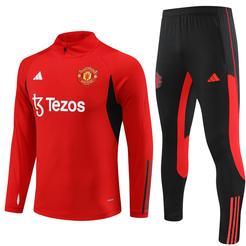 Suéter e calça adulto Manchester United 2023/24 com zíper 14001