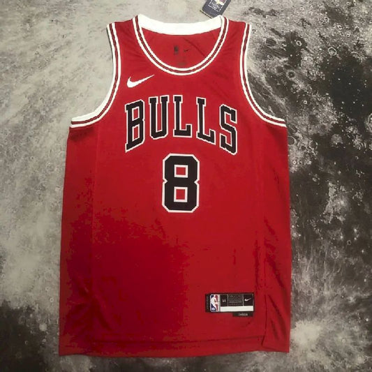 Camisa vermelha masculina do time Zach LaVine