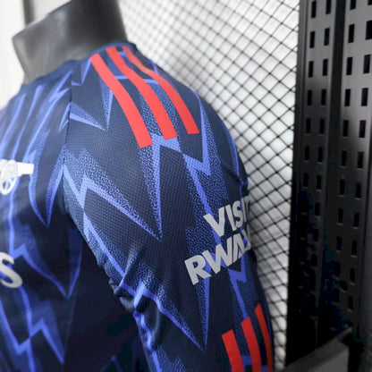 Men's Arsenal 2025/26 Away Long Sleeves Jersey Player Version