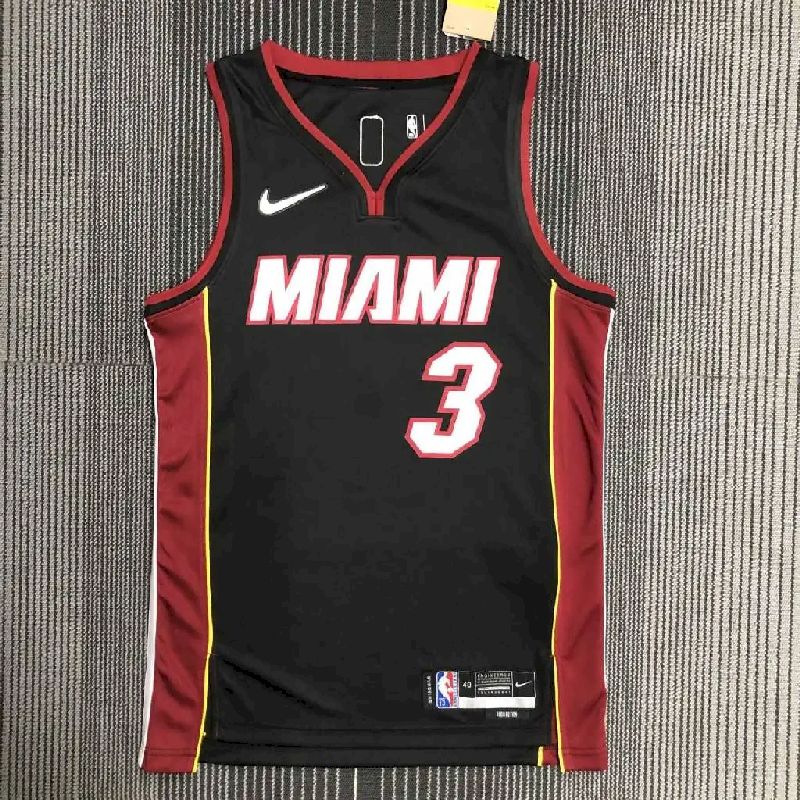 Camisa preta masculina Dwyane Wade Team – Edição de 75º aniversário
