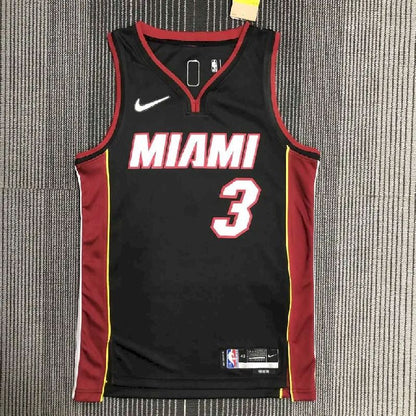 Camisa preta masculina Dwyane Wade Team – Edição de 75º aniversário