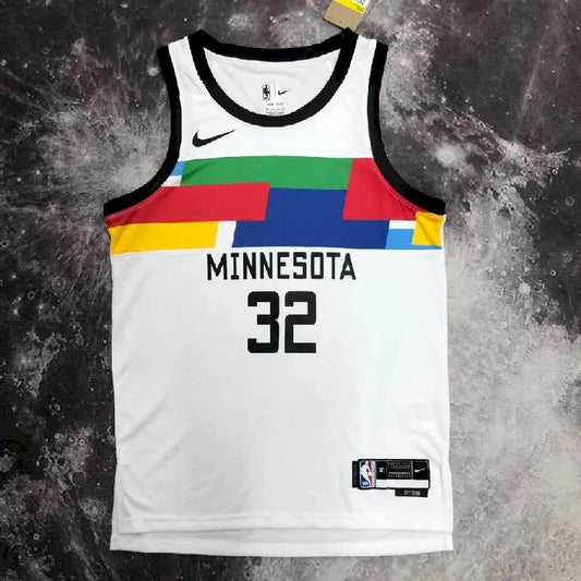 Camisa Karl-Anthony Towns Branca Masculina - Edição City