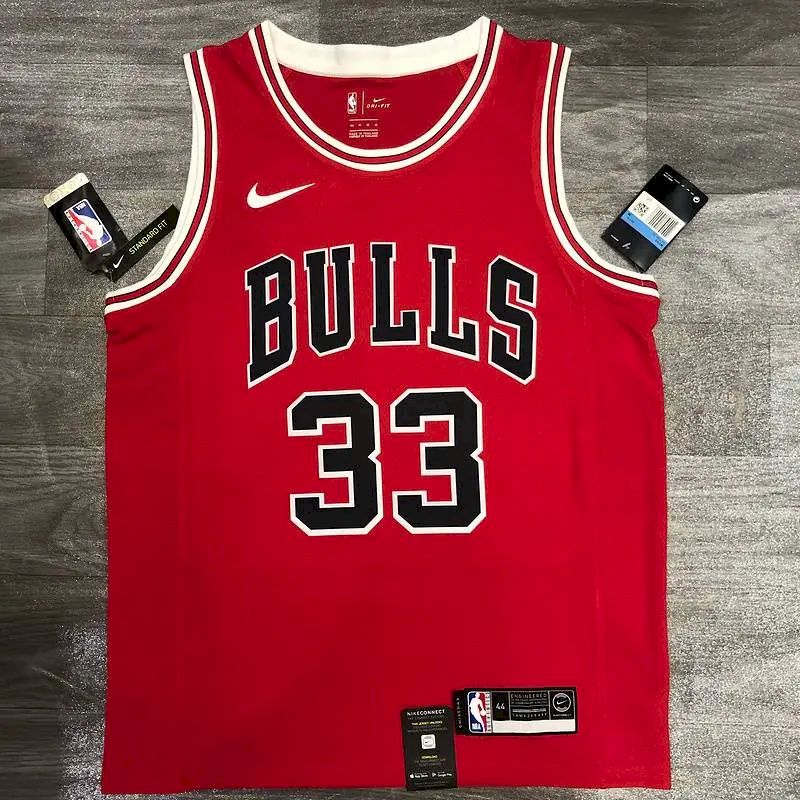Camisa Scottie Pippen Masculina Vermelha Versão Jogador – Edição Clássica