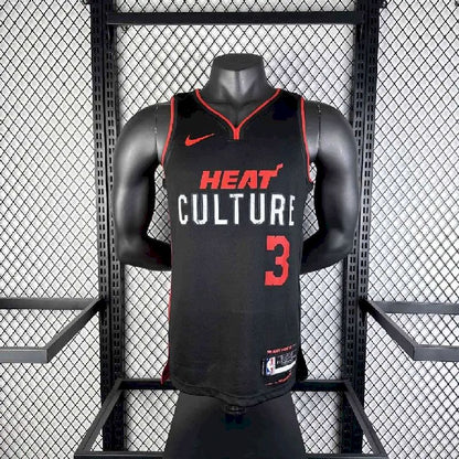Camisa preta masculina Dwyane Wade 2024 – Edição City