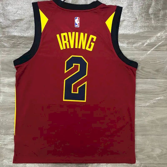 Men’s Kyrie Irving Maroon Swingman Player Version Jersey – Icon Edition