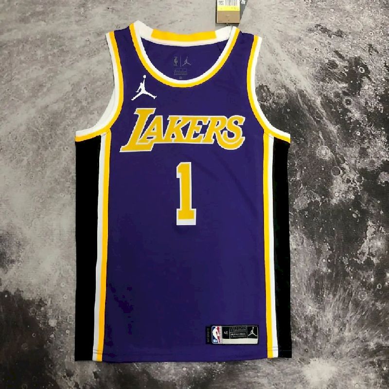 Camisa masculina D'Angelo Russell roxa – Edição Statement