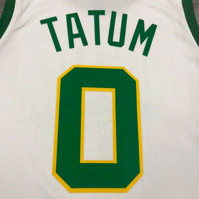 Camisa Jayson Tatum Branca Masculina Versão Jogador – Edição Cidade