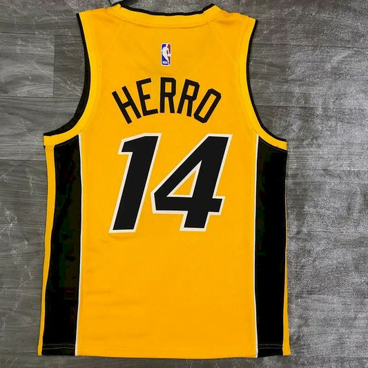 Camisa Masculina Bam Adebayo Gold 2020-21 Swingman Versão Jogador – Edição Ganha