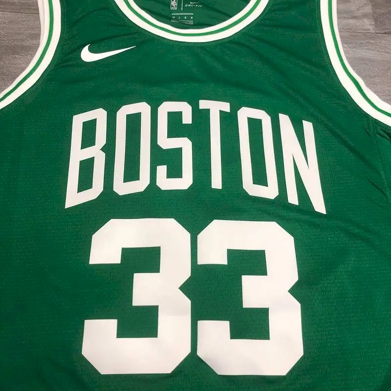 Camisa masculina Larry Bird verde versão jogador - Edição Ícone