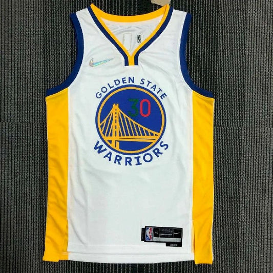 Men’s Stephen Curry White Team Jersey – 75th Anniversary Edition