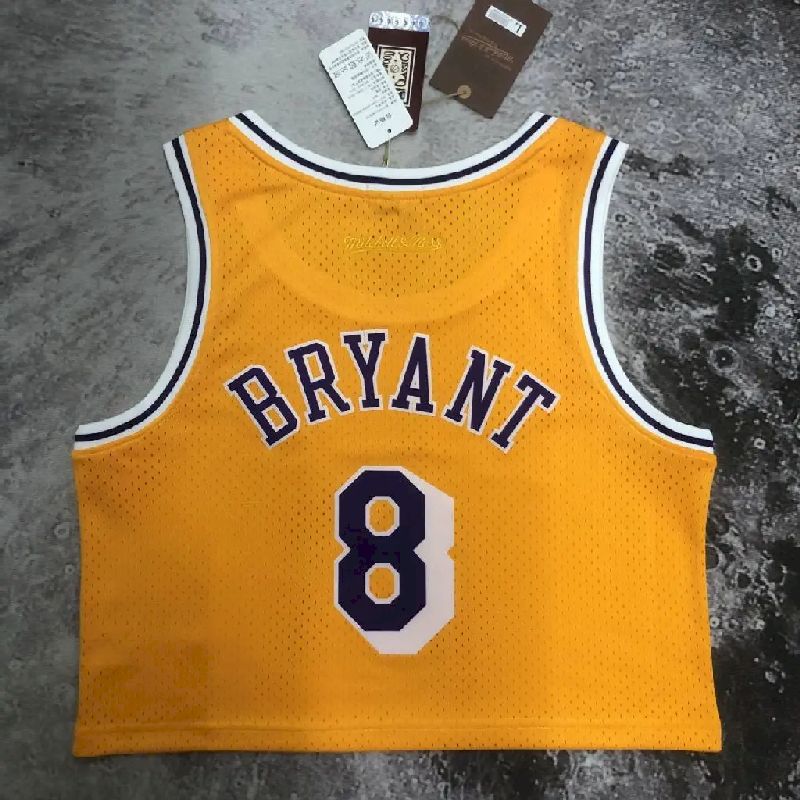 Women’s M&N Kobe Bryant Yellow Retro Jersey