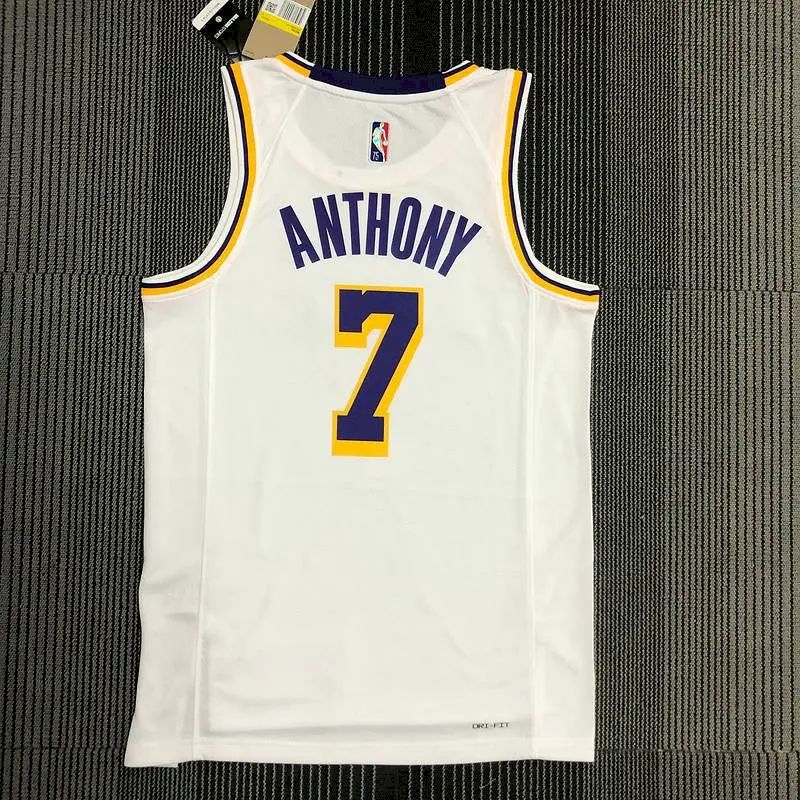 Men’s Carmelo Anthony White Team Jersey – 75th Anniversary Edition