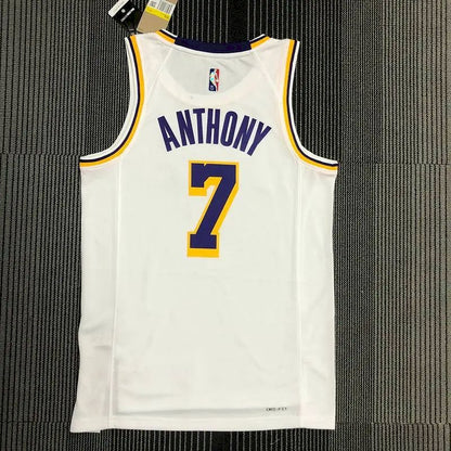 Men’s Carmelo Anthony White Team Jersey – 75th Anniversary Edition