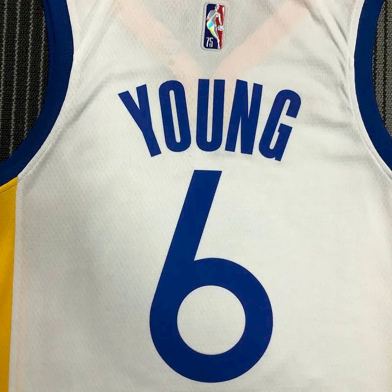 Camisa masculina Nick Young White Team – Edição de 75º aniversário