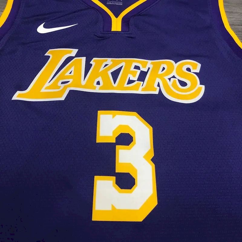 Camisa Anthony Davis Masculina Roxa Versão Jogador – Edição Clássica Retro
