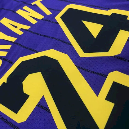 Camisa masculina Kobe Bryant 2018-19 roxa Swingman versão jogador – Edição City