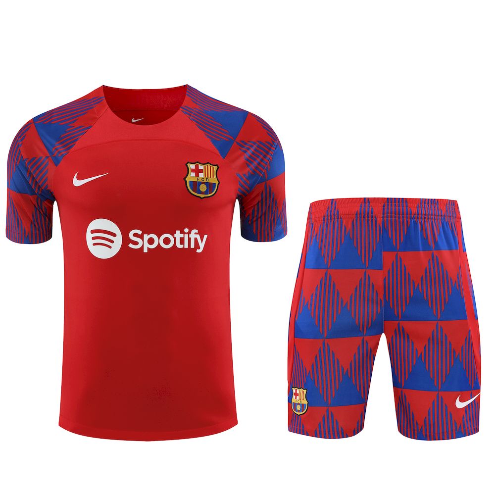 Camisa de treino adulto Barcelona 2023/24 + short 418