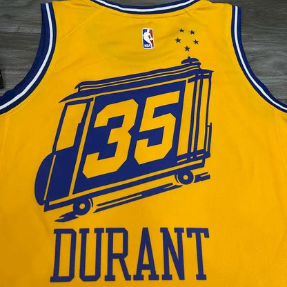 Camisa Kevin Durant Masculina Amarela Versão Jogador – The City Classic Edition