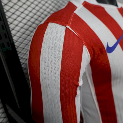 Atlético Madrid 2025/26 Home Long Sleeves Jersey Player Version