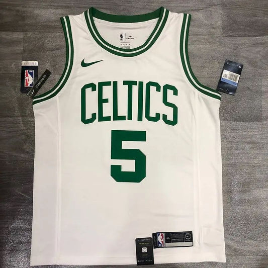 Kevin Garnett White Men’s Player Version Jersey-Association Edition