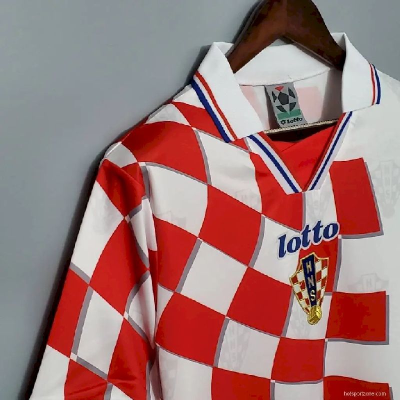 Camisa retrô da Croácia 1998