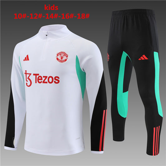 Suéter e calça infantil com zíper médio Manchester United 2023/24 14001