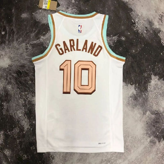 Men’s Darius Garland White Team Jersey – City Edition