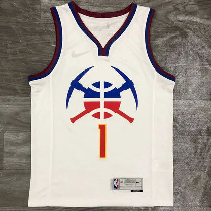 Camisa Michael Porter Jr. Branca Masculina 2020-21 Swingman Versão Jogador – Edição Ganha