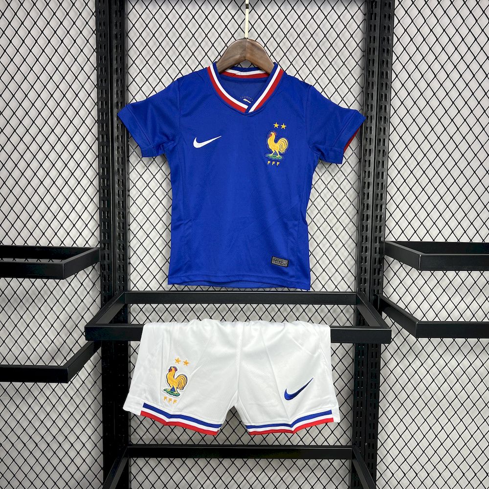 França 2024/25 Euro Home Kit Infantil