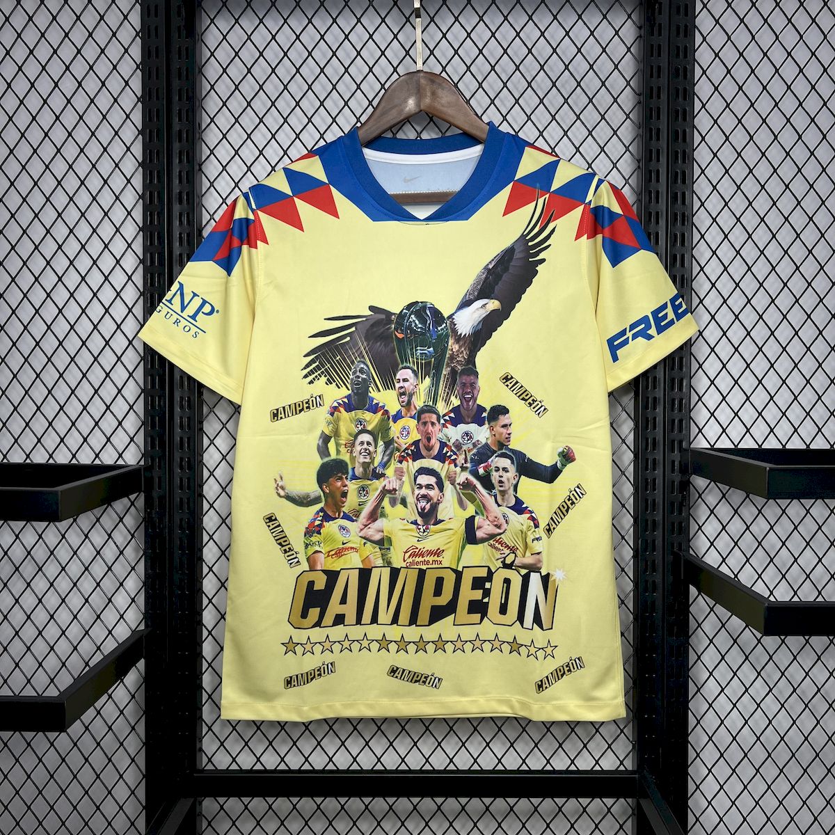 Club America 2024/25 15 Champions Yellow Commemorative Edition Jersey