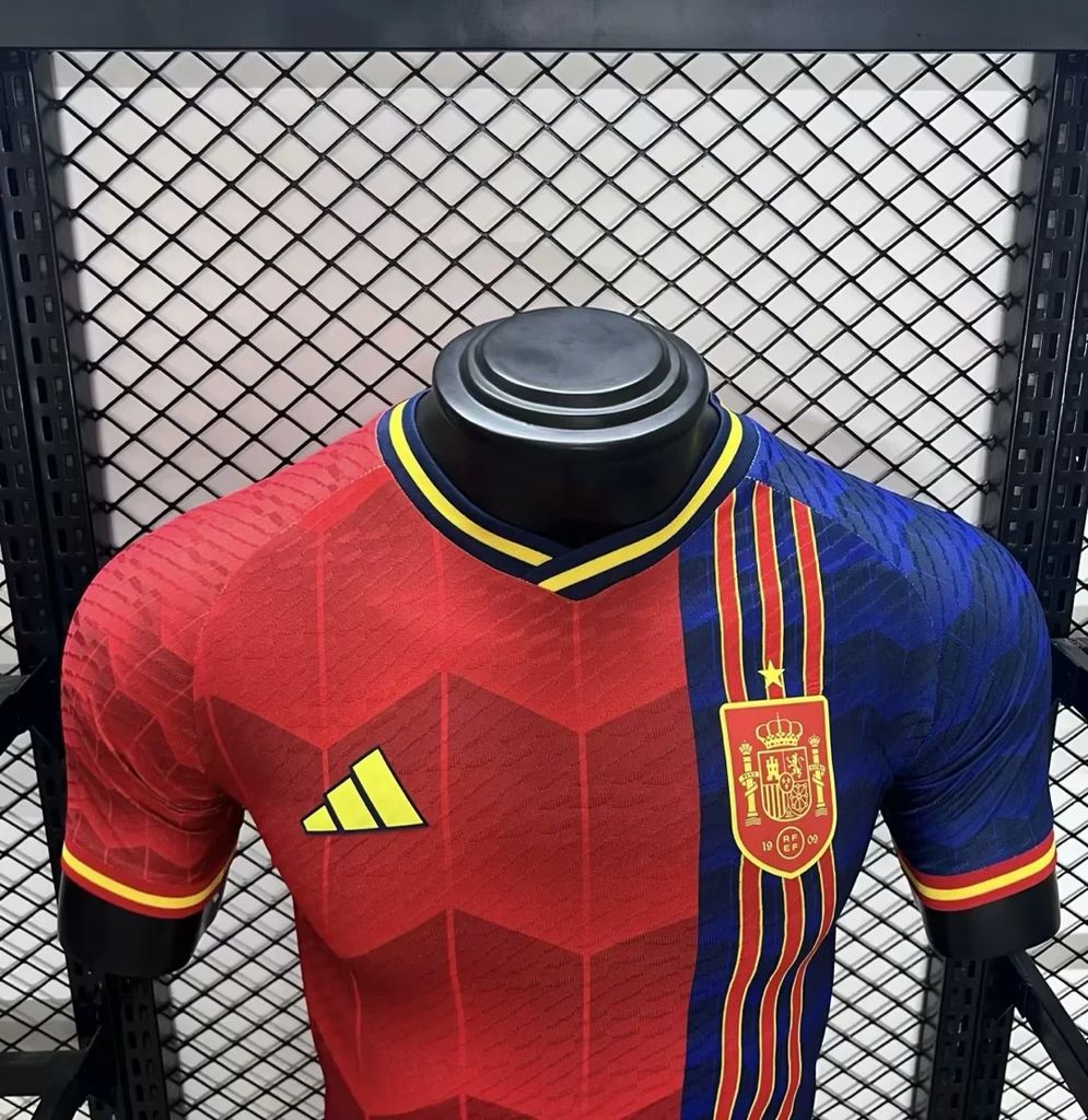 Men's Spain 2024/25 Red Jersey Player Version