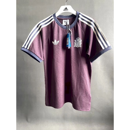 Camisa retrô da Espanha 2024/25 com a marca Co Branded