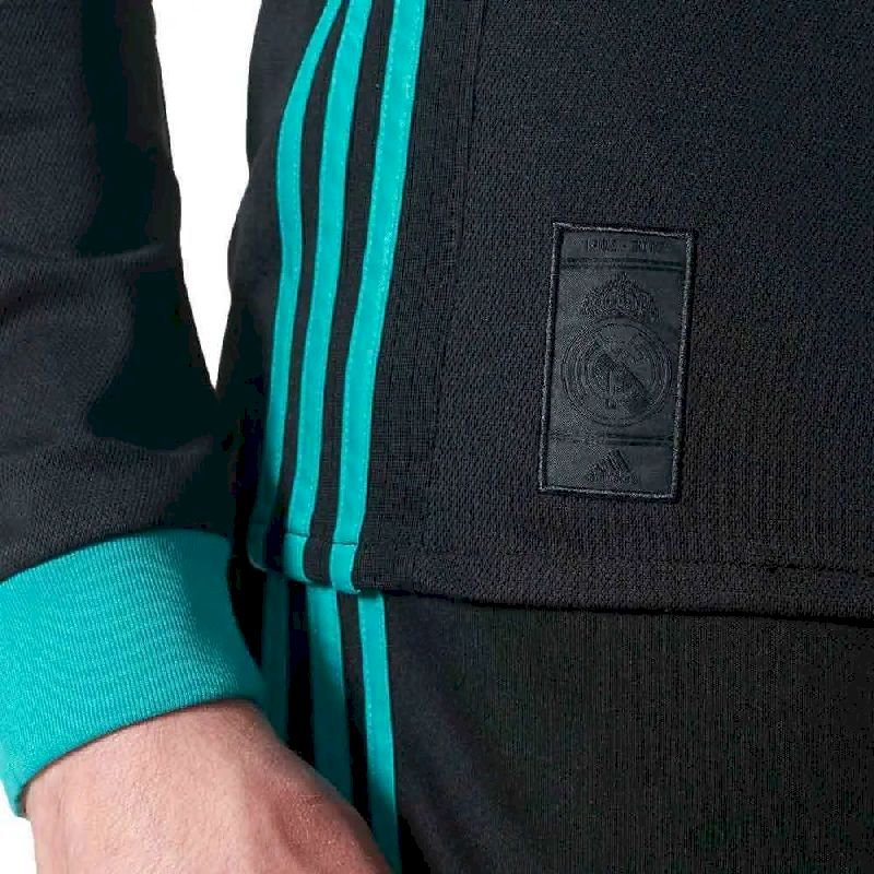 Camisa retrô de mangas compridas reserva do Real Madrid 2017/18