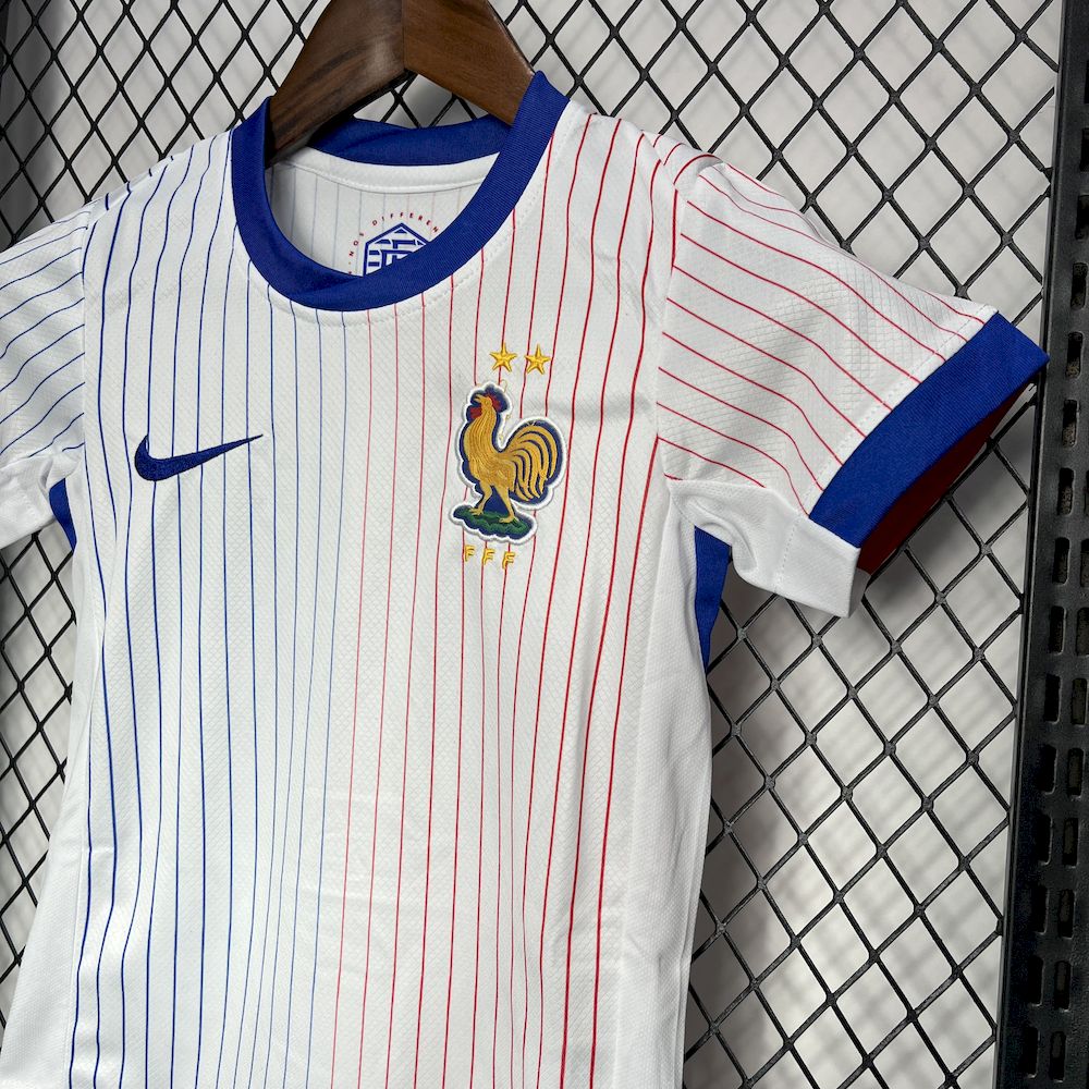 França 2024/25 Euro Away Kit Infantil