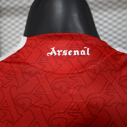 Men's Arsenal 2025/26 Home Long Sleeves Jersey Player Version