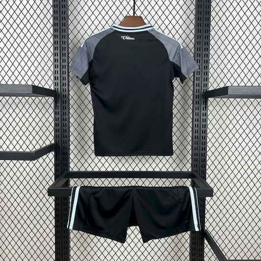 Aston Villa 2025/26 Away Kids Kit