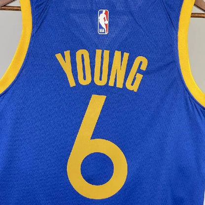 Camisa azul masculina Nick Young para o time visitante