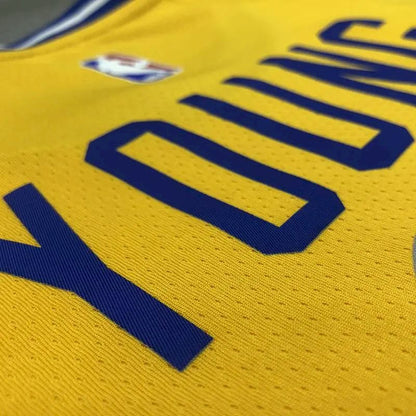 Camisa amarela masculina Nick Young versão jogador – Edição clássica