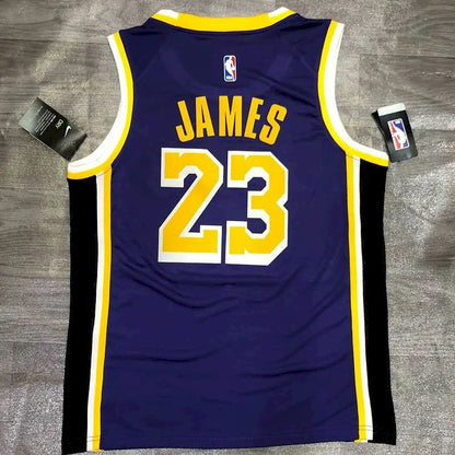 Camisa LeBron James Masculina Roxa Versão Jogador – Edição Clássica Retrô