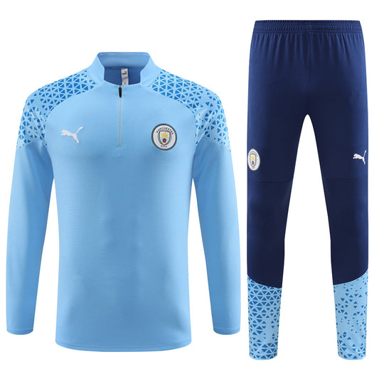 Suéter e calça Manchester City 2023/24 com zíper e meio zíper 14001