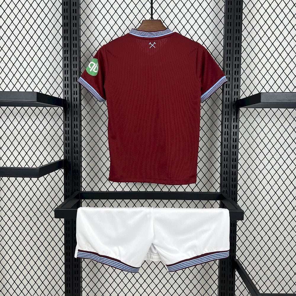 West Ham United 2025/26 Home Jersey Kids Kit
