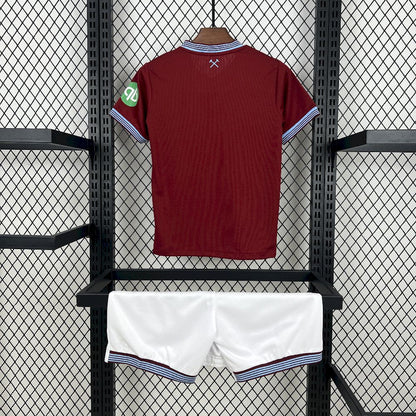 West Ham United 2025/26 Home Jersey Kids Kit