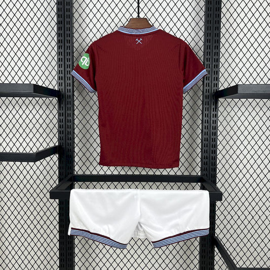 West Ham United 2025/26 Home Jersey Kids Kit