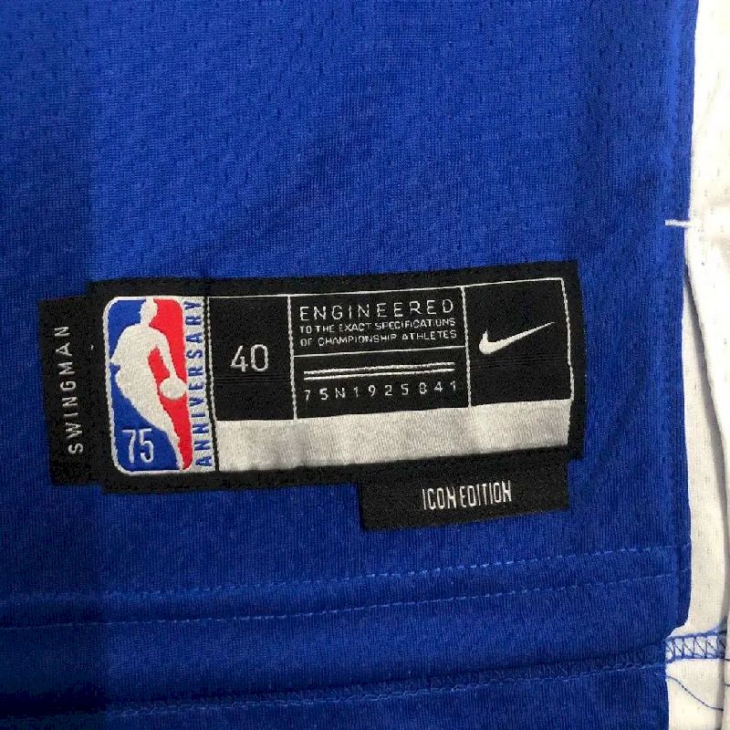 Camisa azul masculina Klay Thompson Team – Edição de 75º aniversário