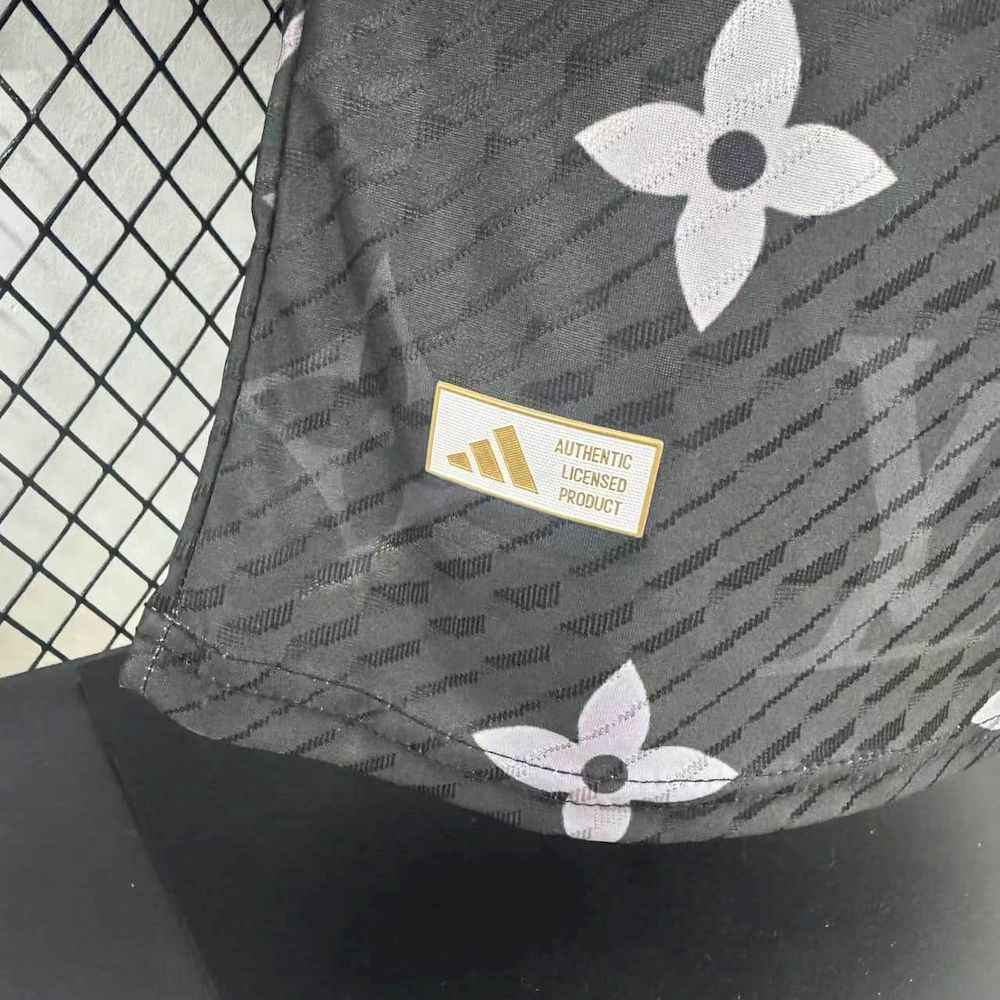 Real Madrid 2025/26 Black Louis Vuitton Jersey Player Version