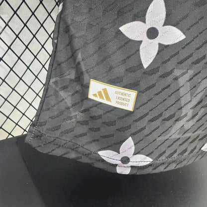 Real Madrid 2025/26 Black Louis Vuitton Jersey Player Version