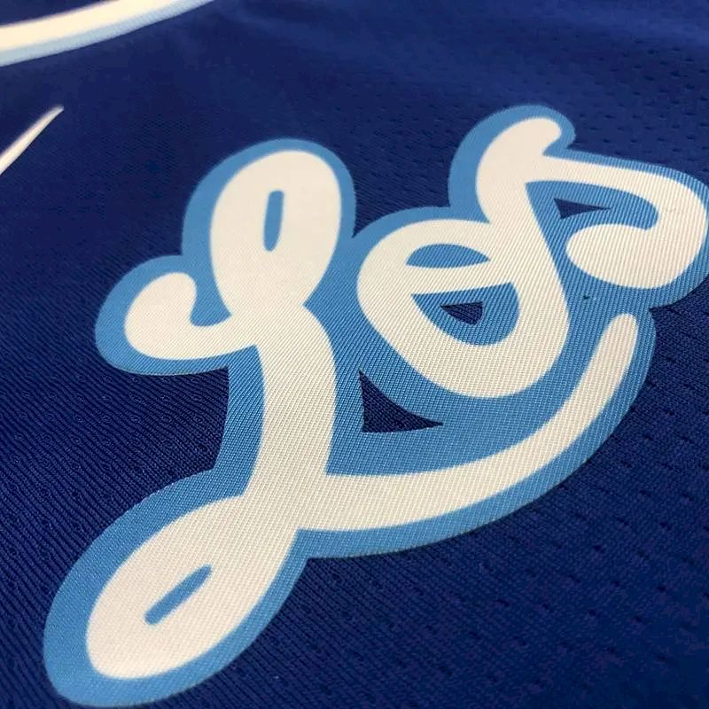 Camisa LeBron James 2021 Azul Masculina Versão Jogador – Edição Clássica